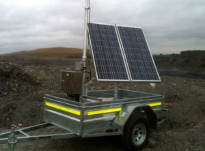 Solar powered telemetry stations