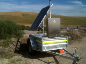 Solar powered telemetry stations