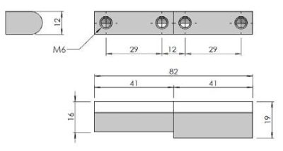 Bolt On Pintle Hinge w/3mm Step - Image 2