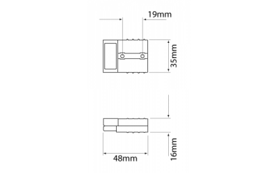 Anderson Type Connector - Grey - Image 3