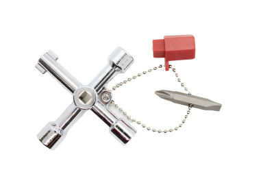 4-Way Panel Key – Zinc
