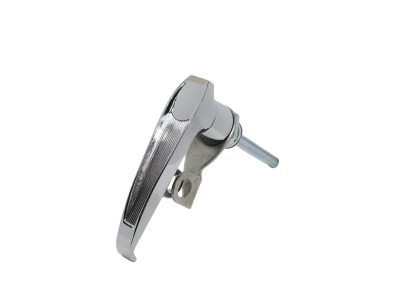 L Handle PadLockable w/Spindle - Chrome