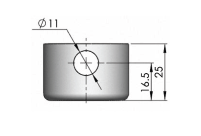 Quarter Turn Padlockable Collar - Mild steel - Image 2