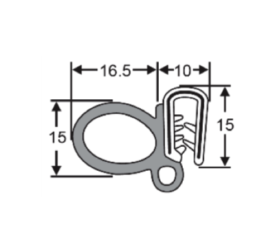 Pinchweld Door Gasket - Rubber Bulb Sponge - Image 2